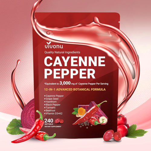VivoNu Cayenne Pepper Softgels Supplement